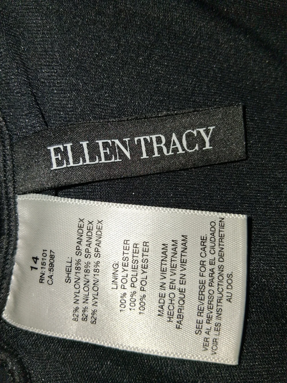 Ellen Tracy Black Halter Ruffle-Trim Kids One-Piece Bodysuit Size 14